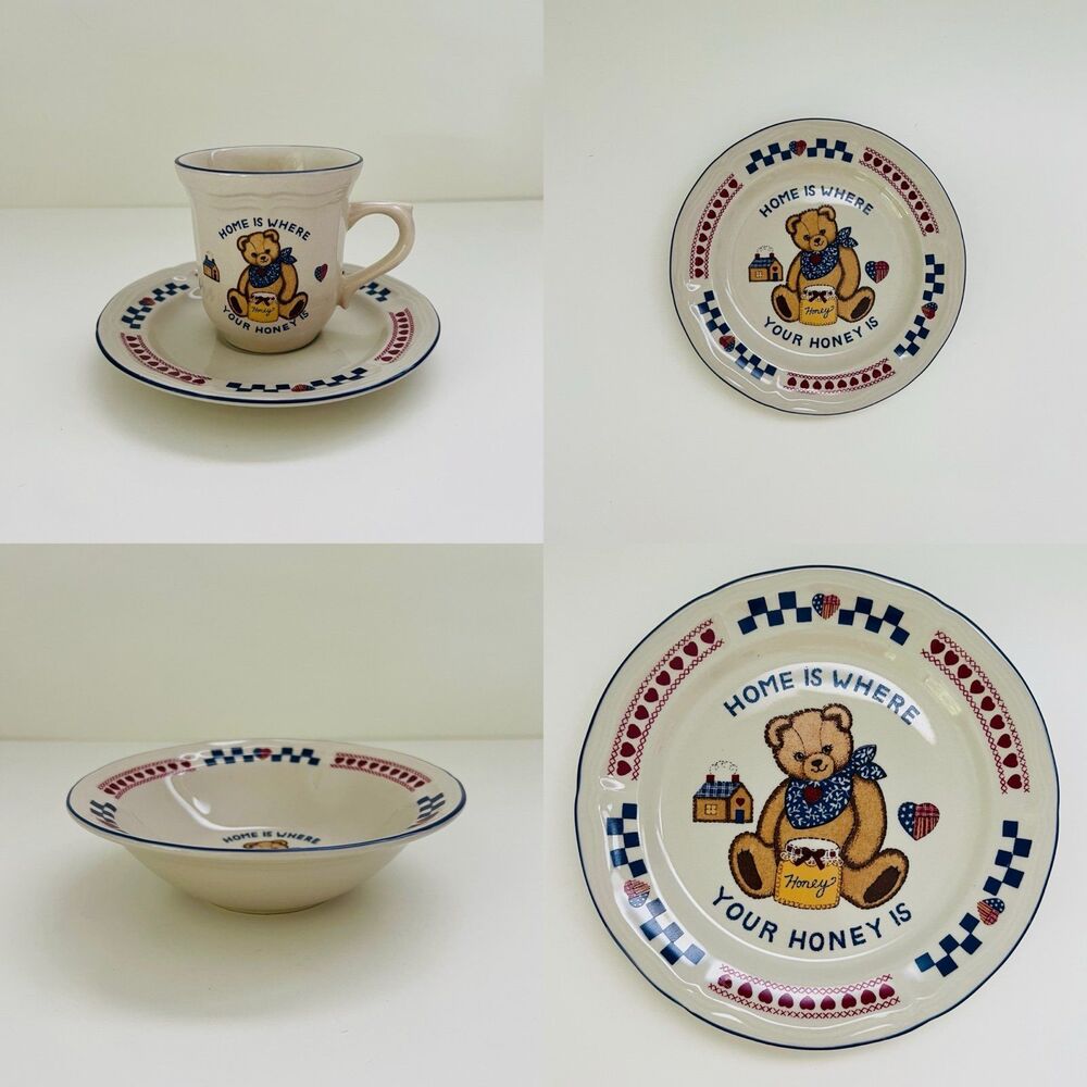CECIL SAYDAH CO. Home is Where Your Honey Is Ceramic Stoneware 5 Piece Set